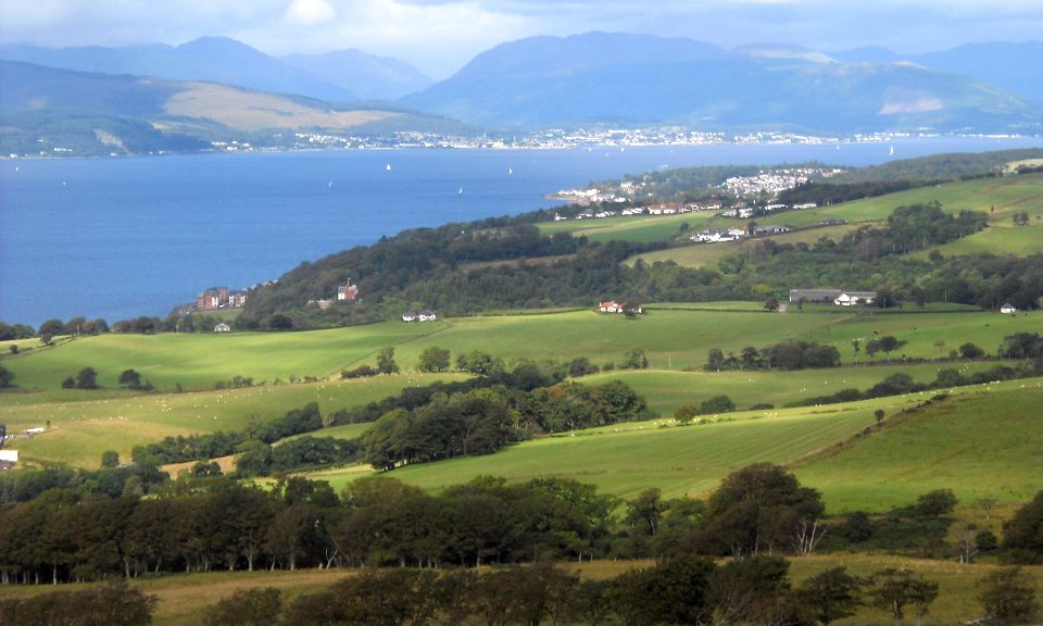 Cowal Hills across the Firth of Clyde from Knock Hill