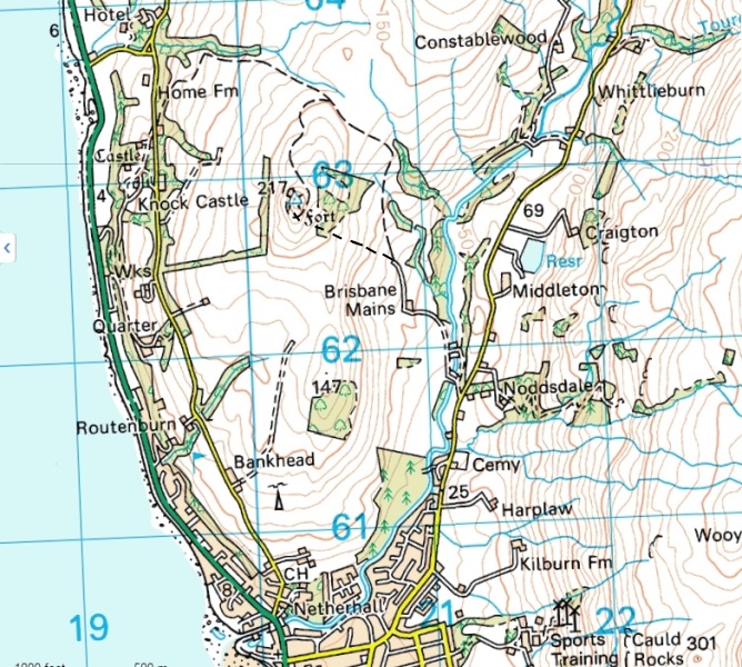 Map of Knock Hill