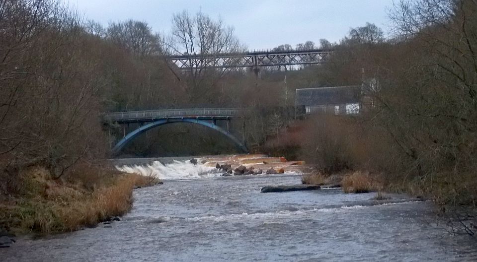 Larkhall Viaduct and Millheugh Bridge over the River Avon