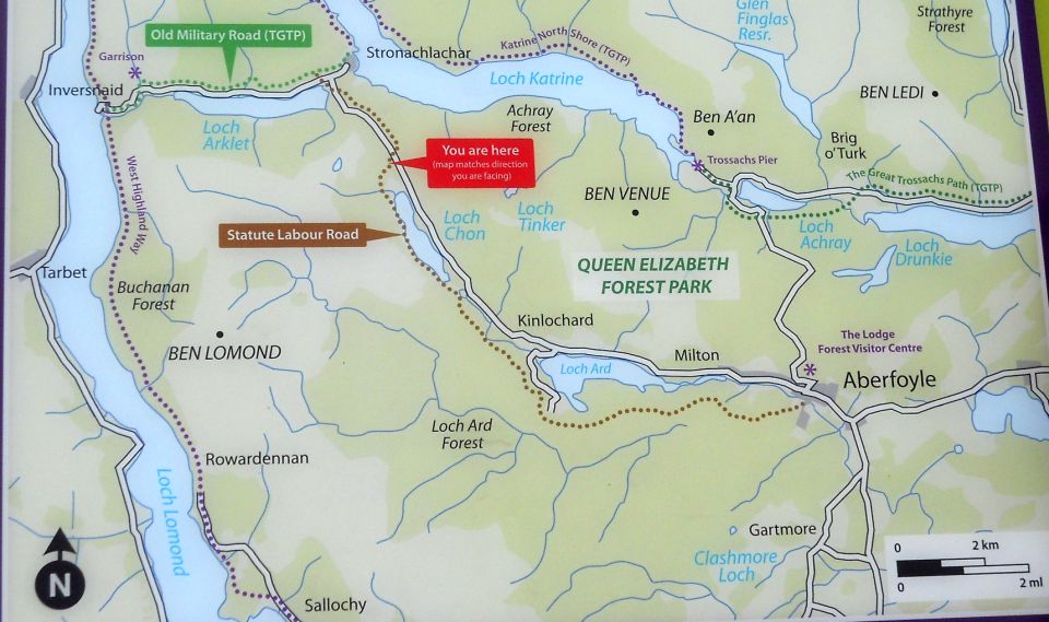 Map of Loch Chon