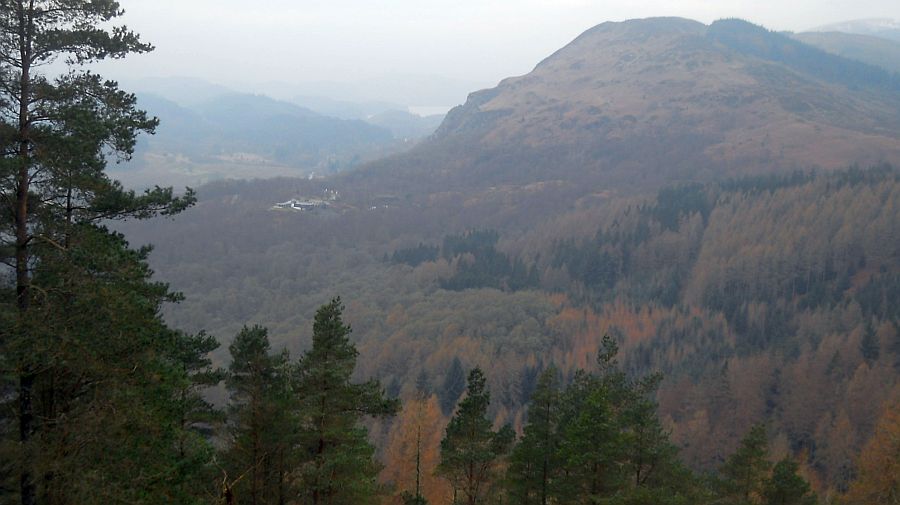 Craigmore above Aberfoyle from Braeval Forest