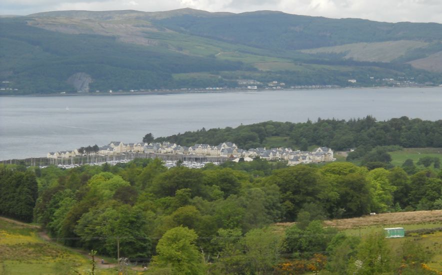 Inverkip from Leapmore Forest