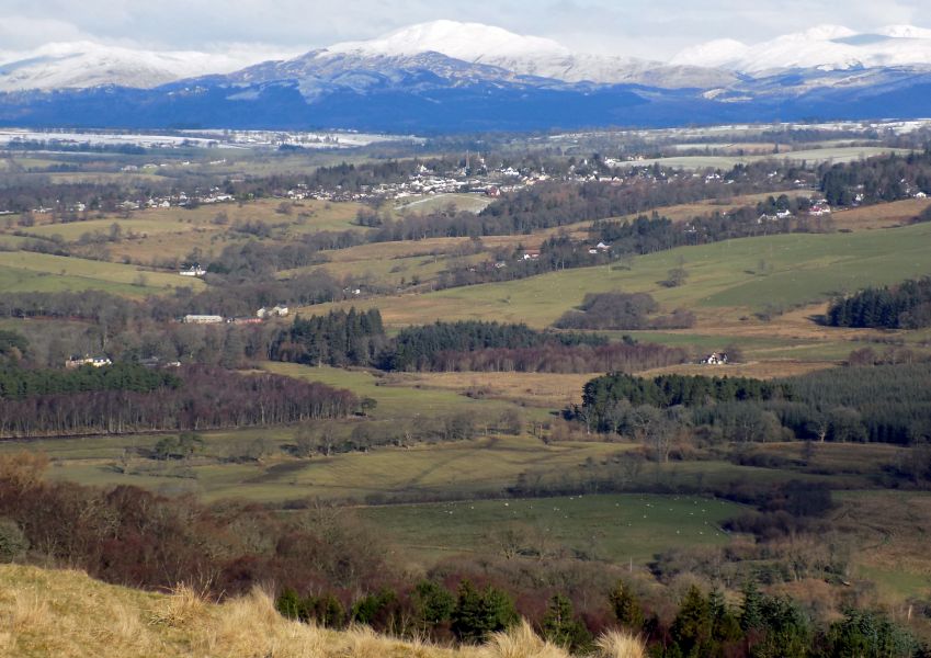 Killearn and northern hills from Quinloch Muir