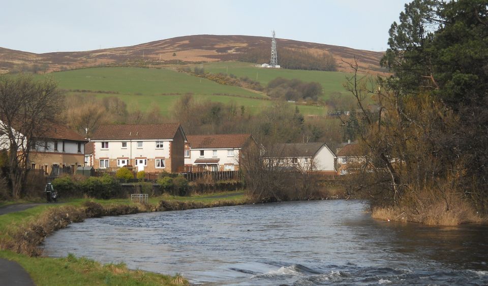 Bromley Muir from the River Leven at Renton