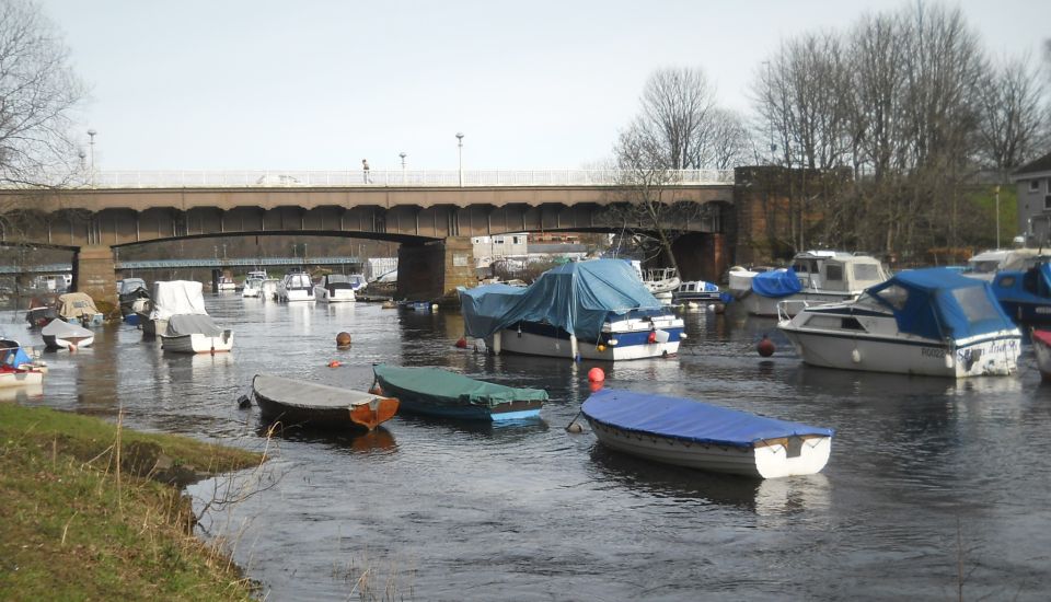 Boats in Marina on River Leven at Balloch