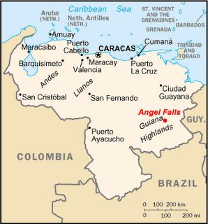 angel falls on south america map Zip Code Map Angel Falls South America Map angel falls on south america map